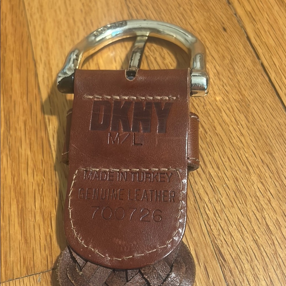 DKNY Brown Leather Belt